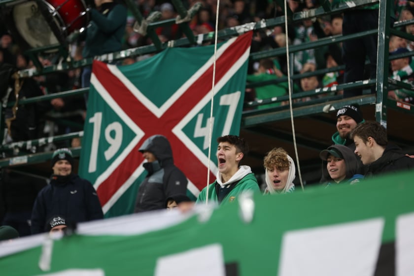 Mecz Śląsk Wrocław - Lech Poznań, 26.02.2023, Tarczyński Arena we Wrocławiu