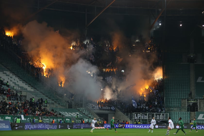 Mecz Śląsk Wrocław - Lech Poznań, 26.02.2023, Tarczyński Arena we Wrocławiu