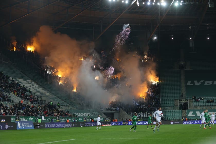 Mecz Śląsk Wrocław - Lech Poznań, 26.02.2023, Tarczyński Arena we Wrocławiu