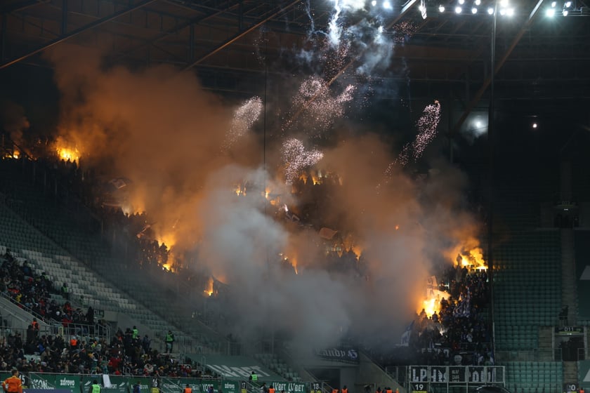 Mecz Śląsk Wrocław - Lech Poznań, 26.02.2023, Tarczyński Arena we Wrocławiu