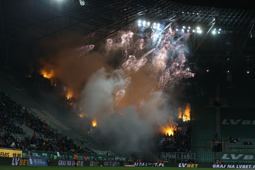 Mecz Śląsk Wrocław - Lech Poznań, 26.02.2023, Tarczyński Arena we Wrocławiu