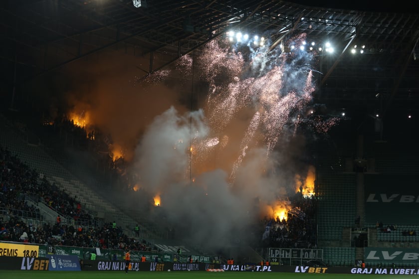 Mecz Śląsk Wrocław - Lech Poznań, 26.02.2023, Tarczyński Arena we Wrocławiu