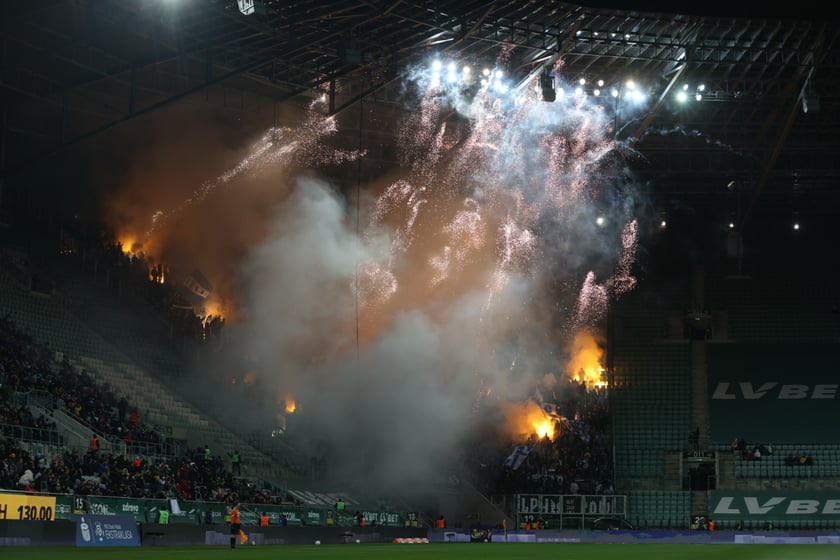 Mecz Śląsk Wrocław - Lech Poznań, 26.02.2023, Tarczyński Arena we Wrocławiu