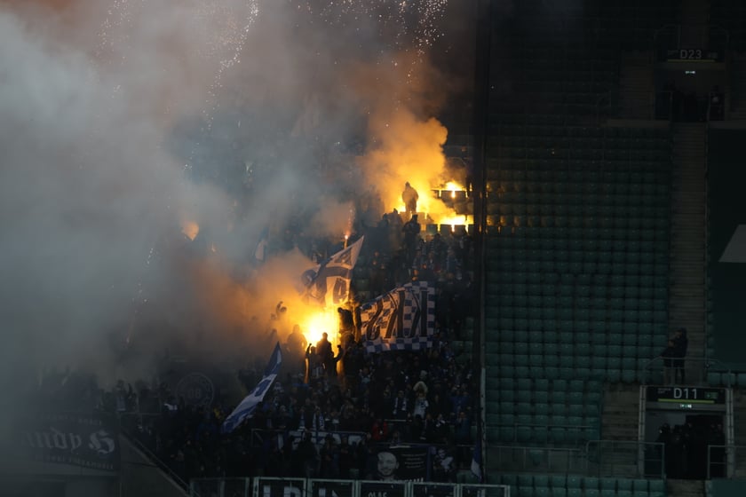 Mecz Śląsk Wrocław - Lech Poznań, 26.02.2023, Tarczyński Arena we Wrocławiu