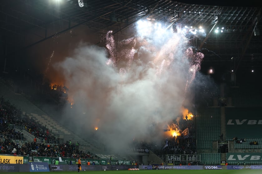 Mecz Śląsk Wrocław - Lech Poznań, 26.02.2023, Tarczyński Arena we Wrocławiu