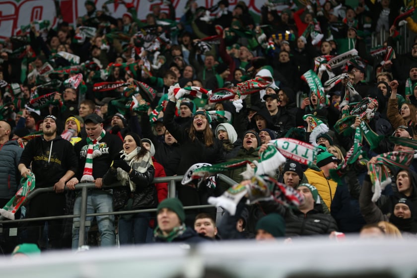 Mecz Śląsk Wrocław - Lech Poznań, 26.02.2023, Tarczyński Arena we Wrocławiu