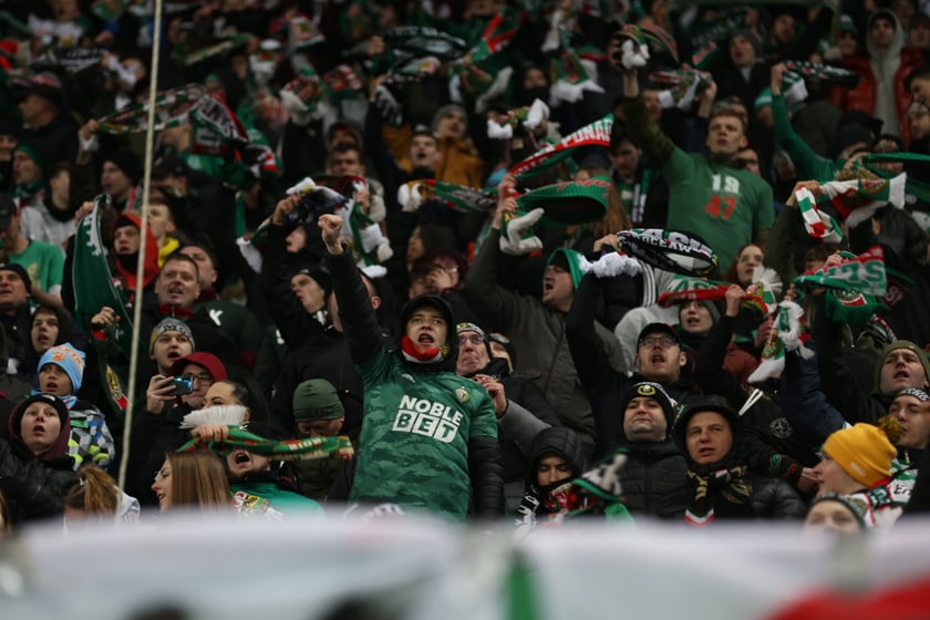 Mecz Śląsk Wrocław - Lech Poznań, 26.02.2023, Tarczyński Arena we Wrocławiu