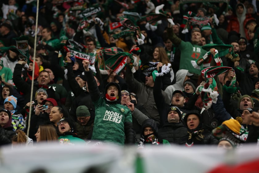 Mecz Śląsk Wrocław - Lech Poznań, 26.02.2023, Tarczyński Arena we Wrocławiu