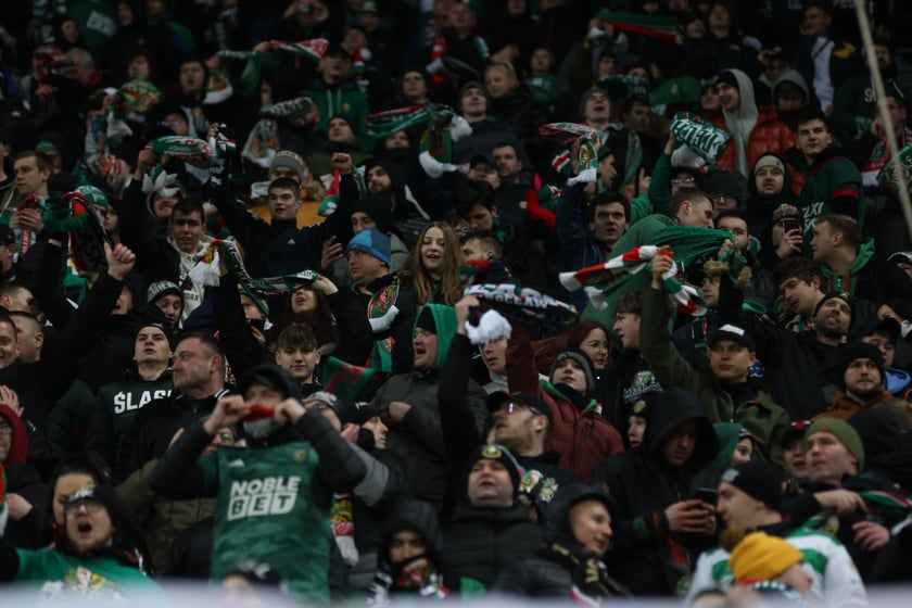 Mecz Śląsk Wrocław - Lech Poznań, 26.02.2023, Tarczyński Arena we Wrocławiu