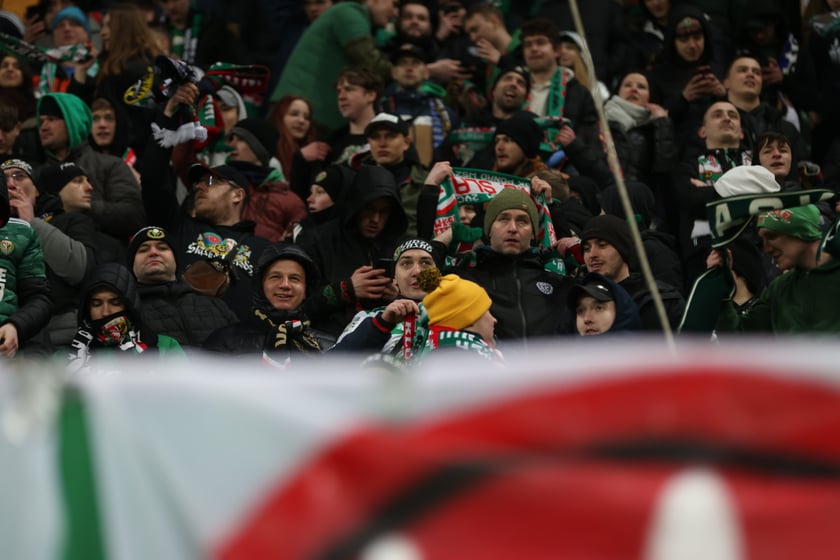 Mecz Śląsk Wrocław - Lech Poznań, 26.02.2023, Tarczyński Arena we Wrocławiu