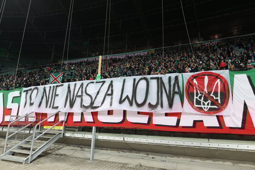 Mecz Śląsk Wrocław - Lech Poznań, 26.02.2023, Tarczyński Arena we Wrocławiu
