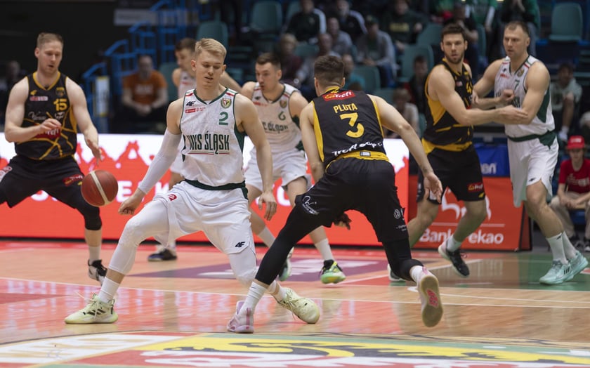 Łukasz Kolenda i zawodnicy Trefla Sopot