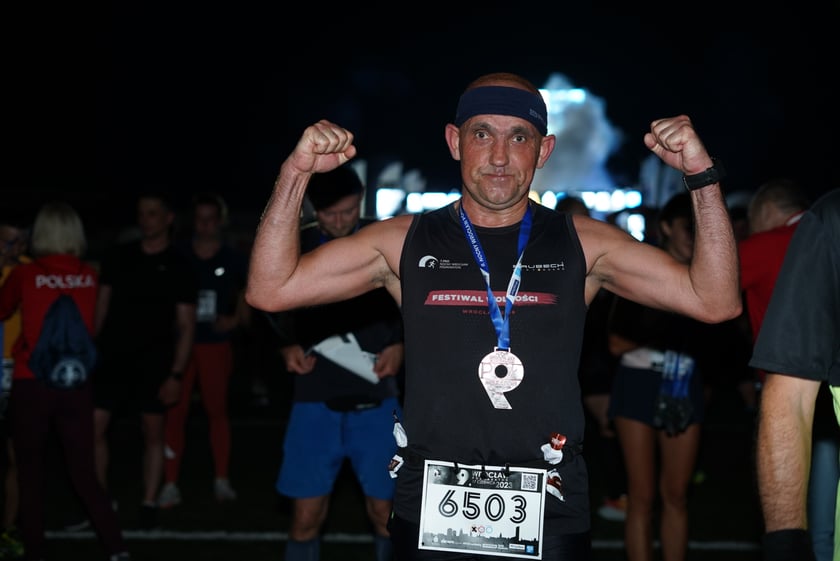 9. Nocny Wrocław Półmaraton - zdjęcia uczestników, 17 czerwca 2023 r.