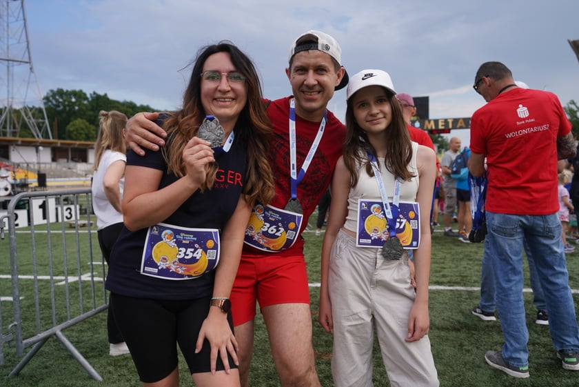 Uczestnicy Biegu Rodzinnego we Wrocławiu