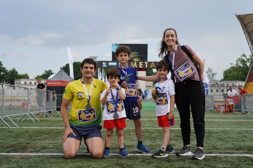 Uczestnicy Biegu Rodzinnego we Wrocławiu