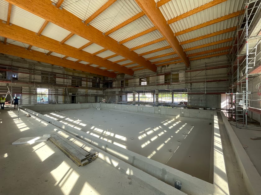 Aquapark na Zakrzowie we Wrocławiu. Zdjęcia z budowy