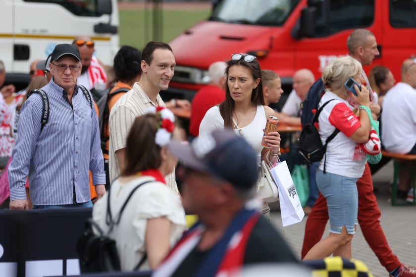 Kibice podczas Drużynowego Pucharu Świata w żużlu, Wrocław, 29 lipca 2023