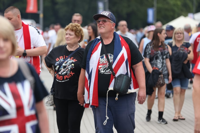 Kibice podczas Drużynowego Pucharu Świata w żużlu, Wrocław, 29 lipca 2023