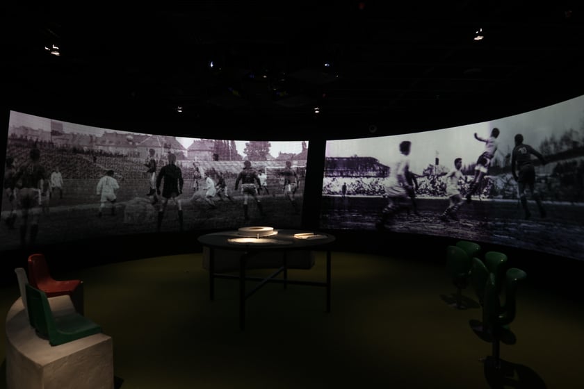 Muzeum piłkarskiego Śląska Wrocław zlokalizowane na stadionie Tarczyński Arena