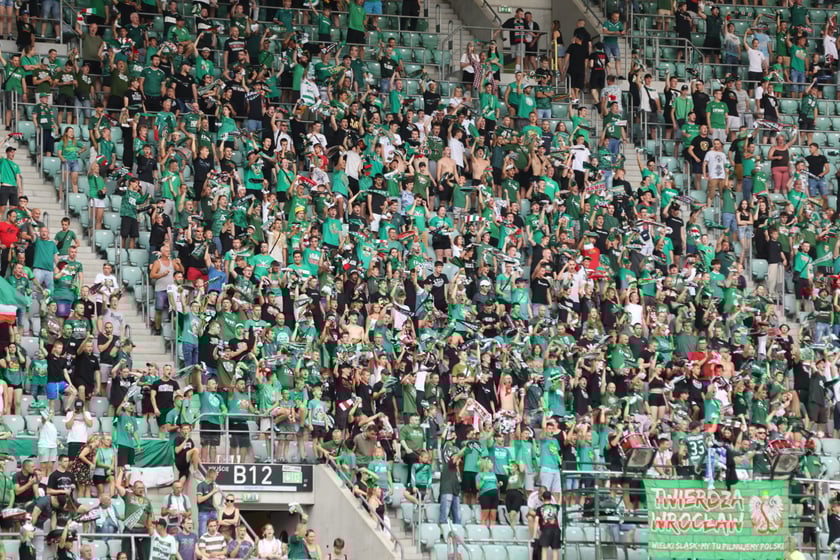 Mecz Śląsk Wrocław - Lech Poznań na Tarczyński Arena.