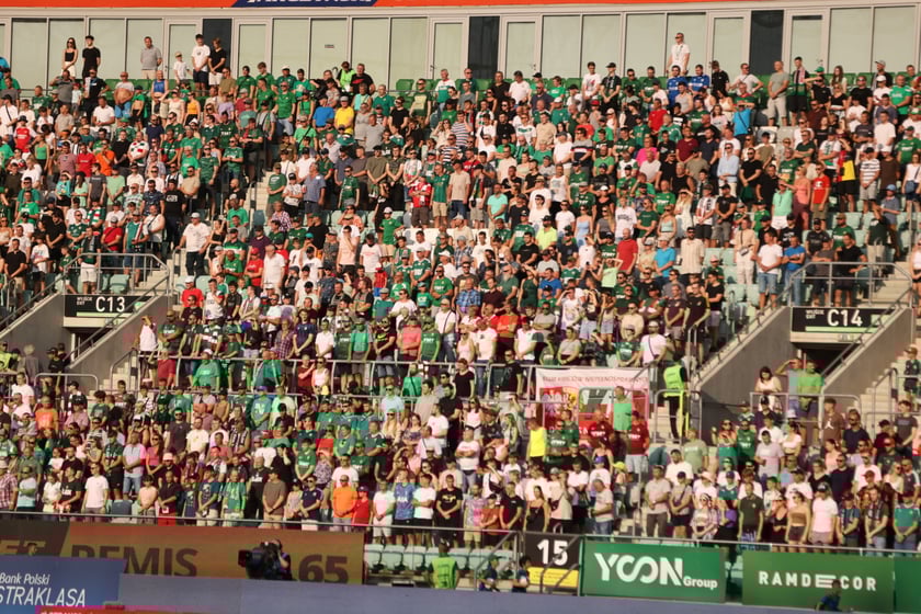 Mecz Śląsk Wrocław - Lech Poznań na Tarczyński Arena.