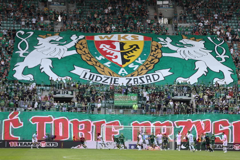 Mecz Śląsk Wrocław - Lech Poznań na Tarczyński Arena.