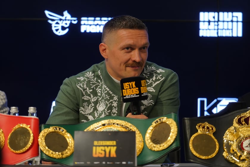 Konferencja prasowa przed walką Usyk vs. Dubois, sierpień 2023