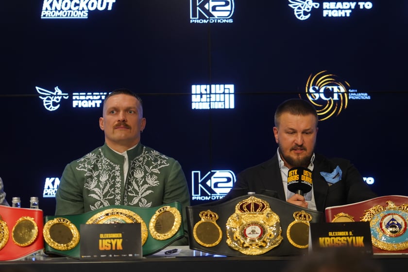 Konferencja prasowa przed walką Usyk vs. Dubois, sierpień 2023