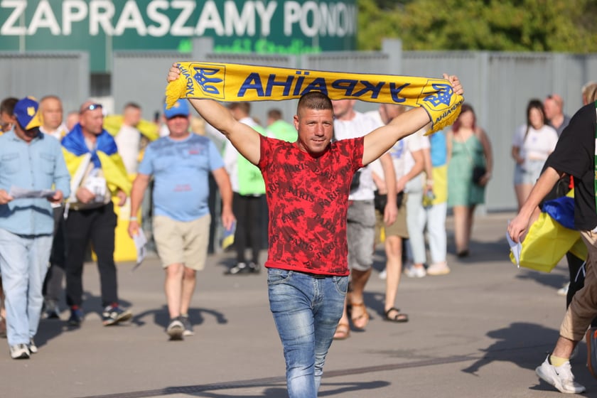 Kibice na meczu Ukraina - Anglia