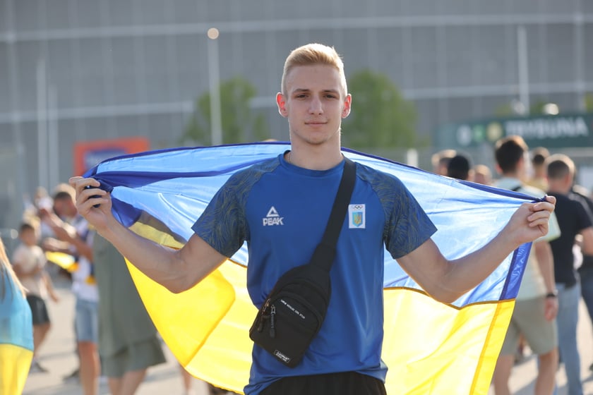 Kibice na meczu Ukraina - Anglia