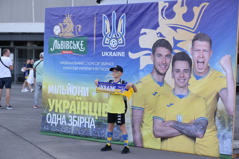 Kibice na meczu Ukraina - Anglia