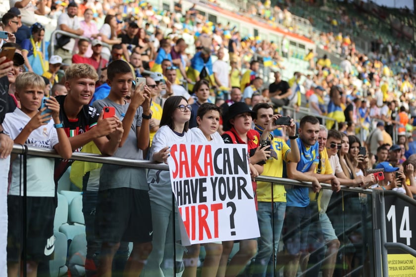 Mecz Ukraina - Anglia we Wrocławiu