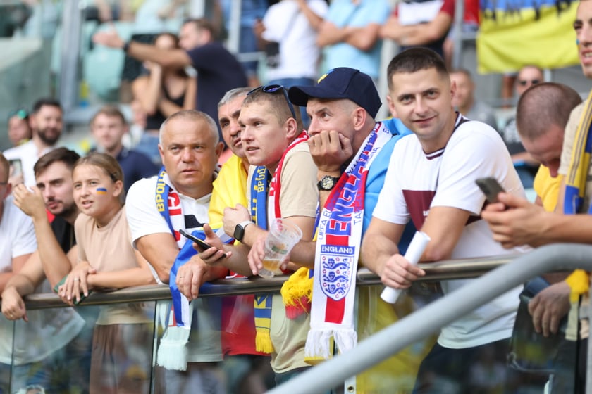 Mecz Ukraina - Anglia we Wrocławiu
