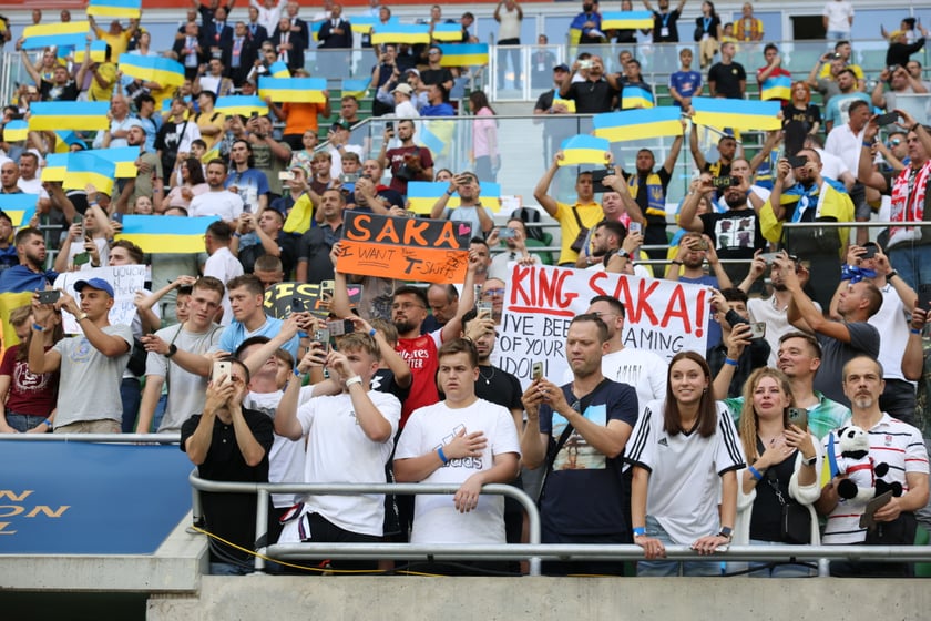 Mecz Ukraina - Anglia we Wrocławiu