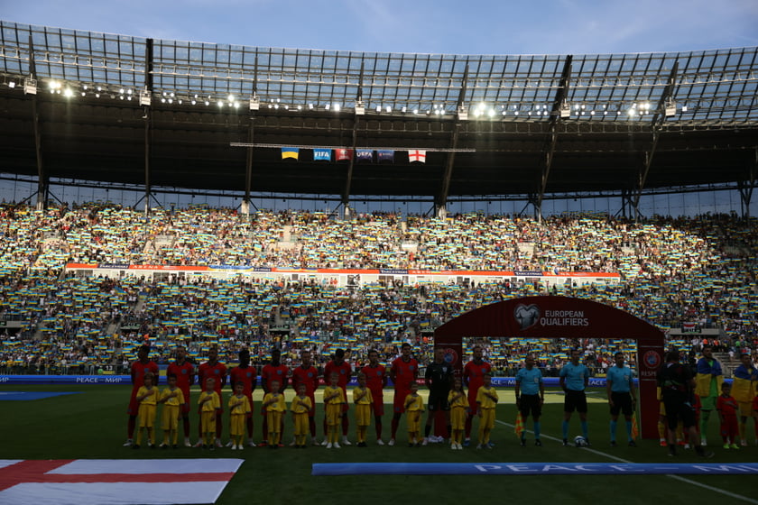 Mecz Ukraina - Anglia we Wrocławiu