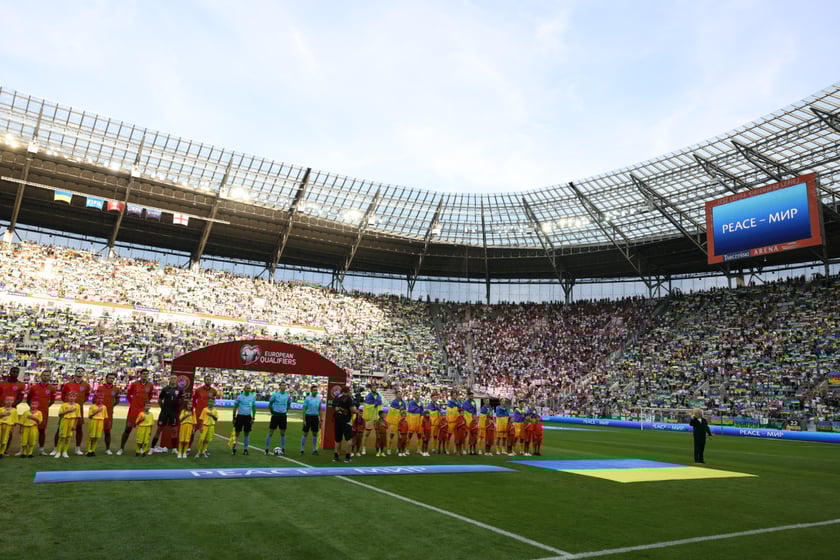 Mecz Ukraina - Anglia we Wrocławiu
