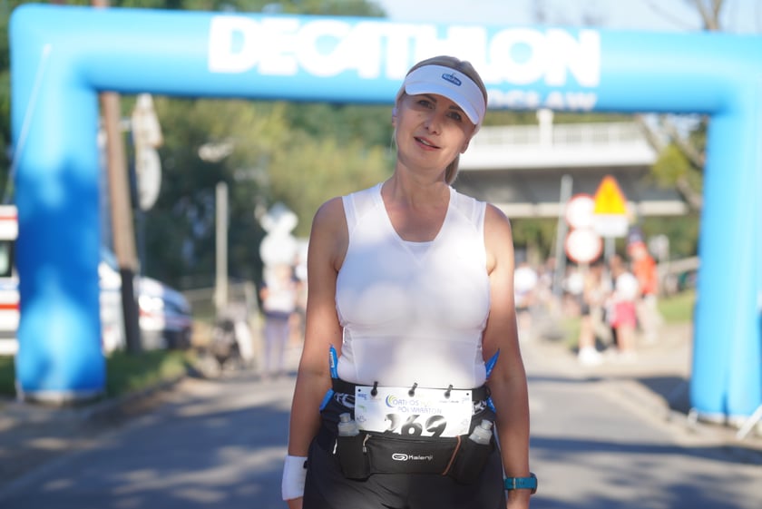 Biegacze i kibice na Orthos H2O Wrocław Półmaratonie