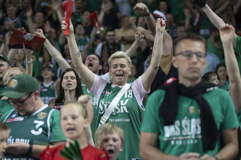 Finały PLK 2022/2023 w hali Stulecia: Śląsk Wrocław vs. King Wilki Morskie Szczecin, czerwiec 2023