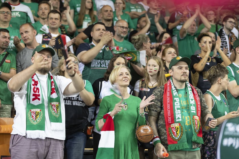 Finały PLK 2022/2023 w hali Stulecia: Śląsk Wrocław vs. King Wilki Morskie Szczecin, czerwiec 2023