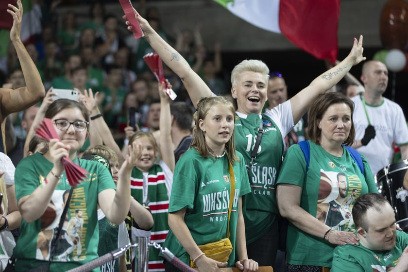 Finały PLK 2022/2023 w hali Stulecia: Śląsk Wrocław vs. King Wilki Morskie Szczecin, czerwiec 2023