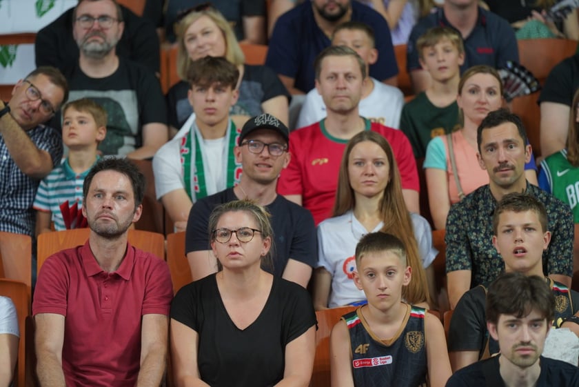 Mecz Śląska Wrocław z Treflem Sopot w Hali Stulecia.