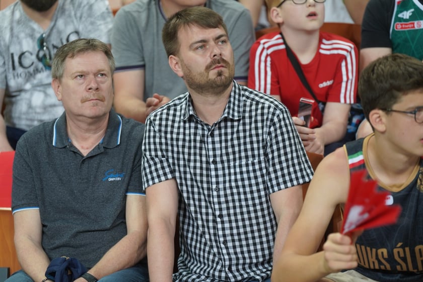 Mecz Śląska Wrocław z Treflem Sopot w Hali Stulecia.