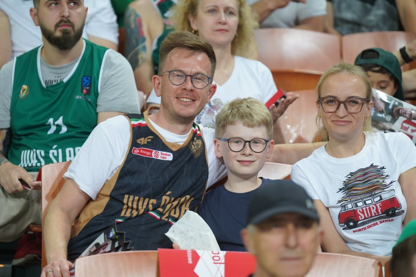 Mecz Śląska Wrocław z Treflem Sopot w Hali Stulecia.