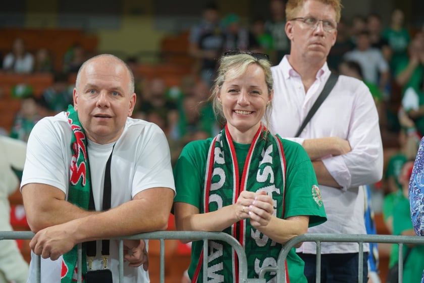 Mecz Śląska Wrocław z Treflem Sopot w Hali Stulecia.
