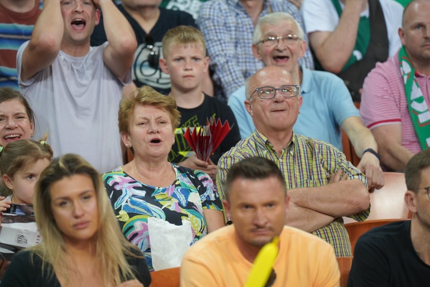 Mecz Śląska Wrocław z Treflem Sopot w Hali Stulecia.