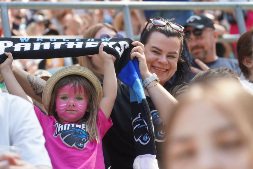 Mecz Panthers Wrocław - Berlin Thunder na Tarczyński Arenie i kibice - 26 maja