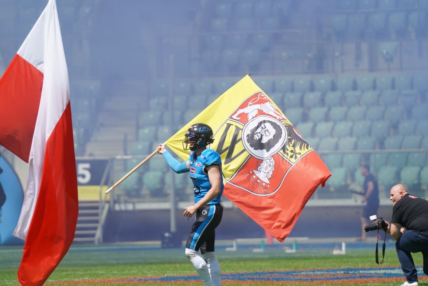 Mecz Panthers Wrocław - Berlin Thunder na Tarczyński Arenie i kibice - 26 maja