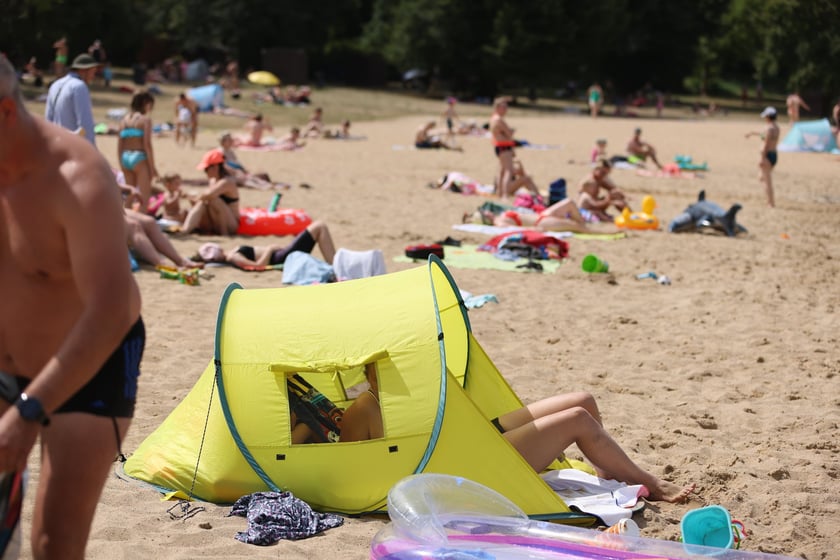 Wrocławianie na kąpielisku Morskie Oko, 30 czerwca 2024