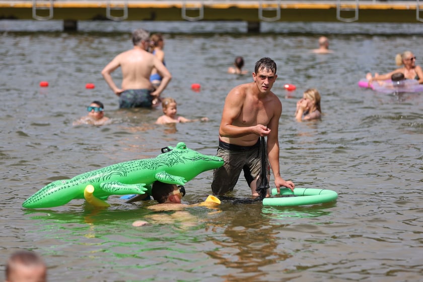 Wrocławianie na kąpielisku Morskie Oko, 30 czerwca 2024