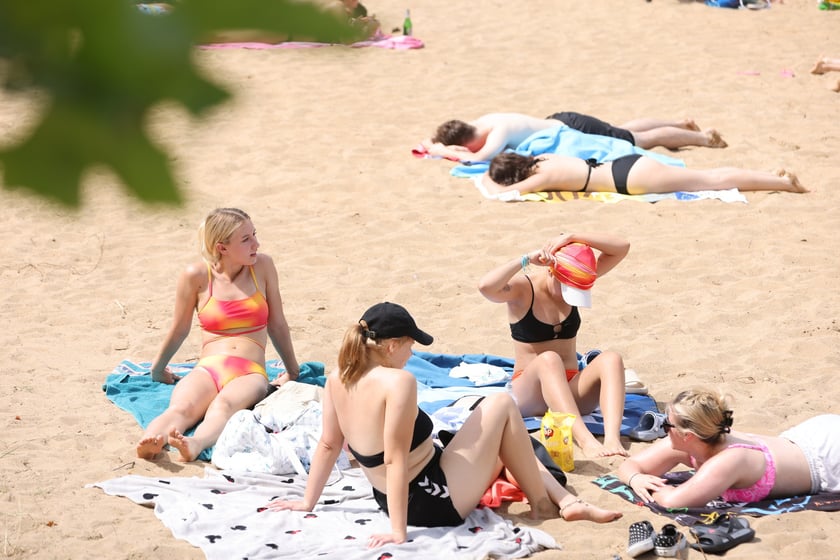 Wrocławianie na kąpielisku Morskie Oko, 30 czerwca 2024